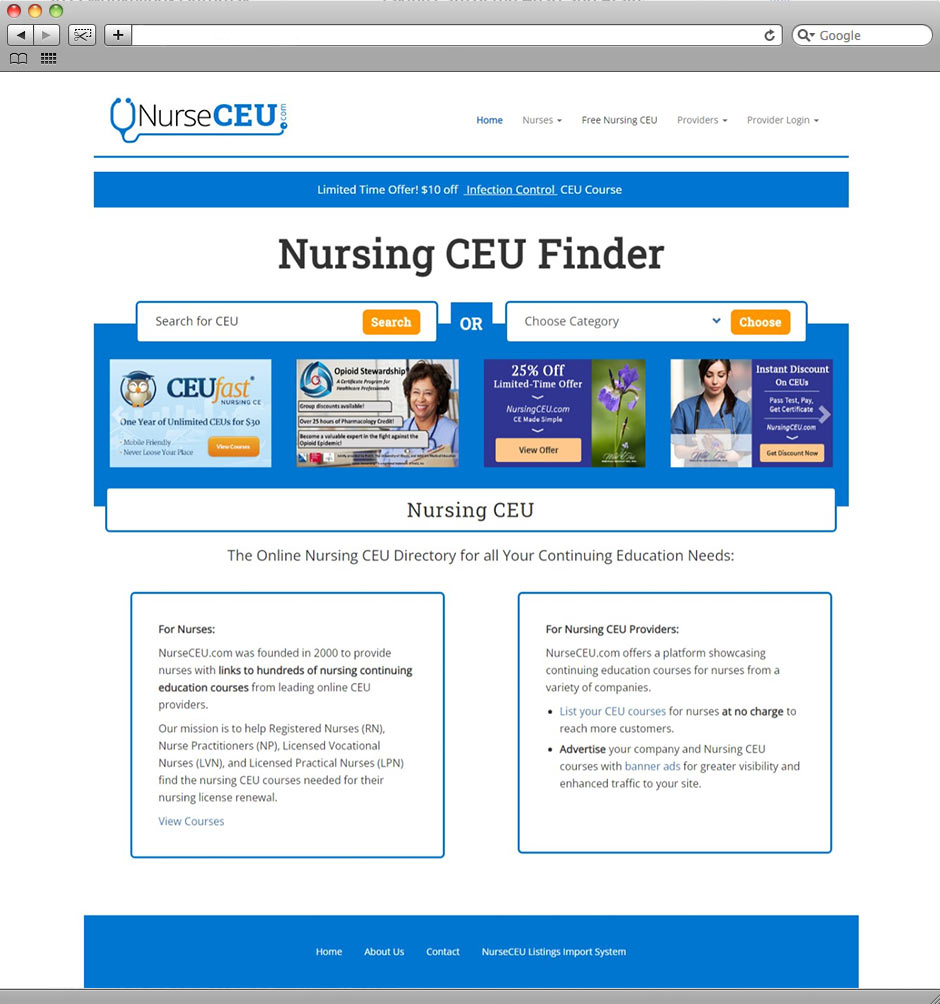 NurseCEU home page